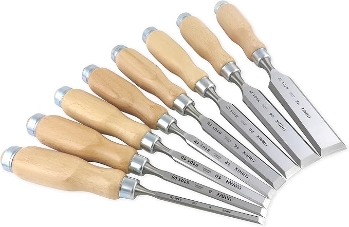 Narex 811710 8-Piece Premium Wood Chisel Set