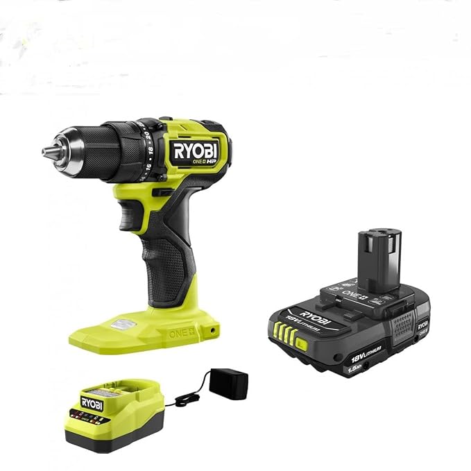 Ryobi PCL206K2 18V One+ HP Brushless Drill Kit