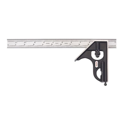 Starrett C33H-12-4R Combination Square 12 inch